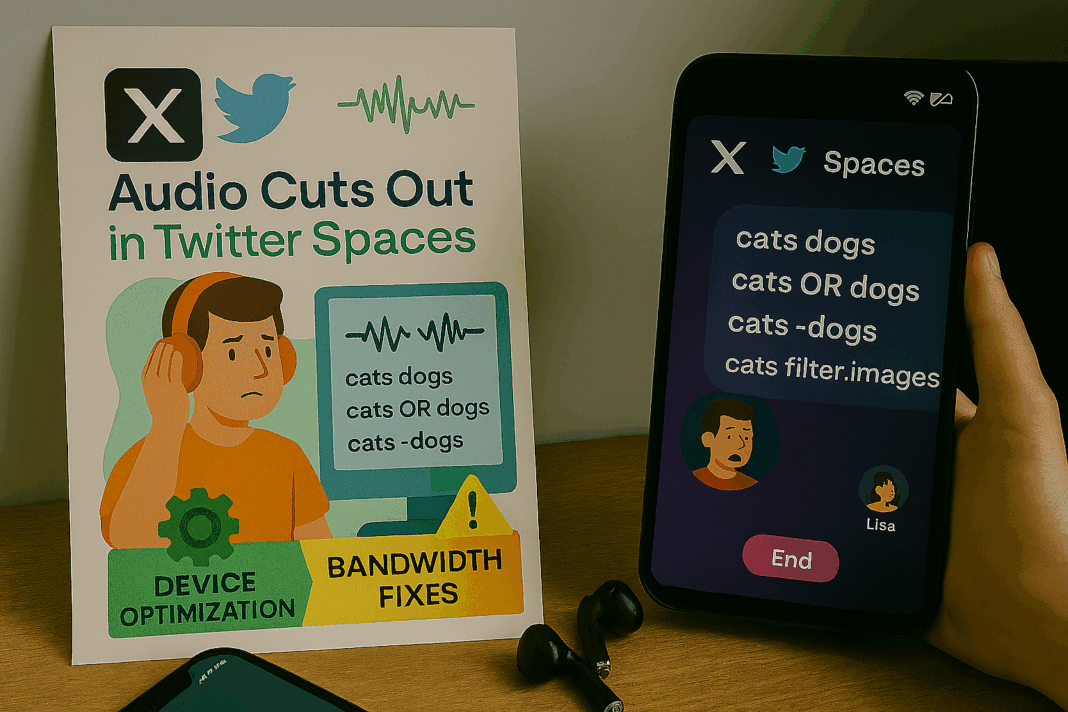 Audio Cuts Out in TwitterX Spaces Device Optimization and Bandwidth Fixes