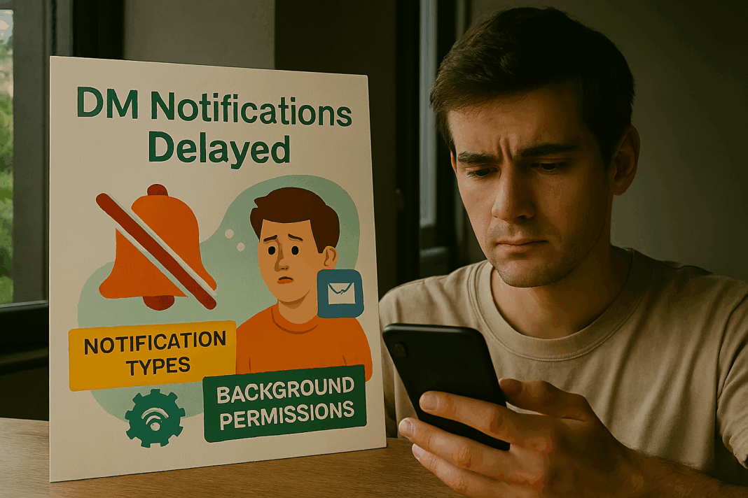 DM Notifications Delayed Notification Types and Background Permissions