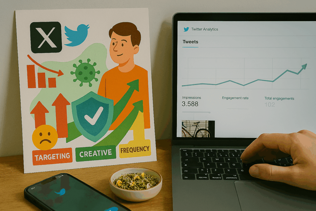 TwitterX Weak Ad Delivery Improve with Targeting, Creative, and Frequency