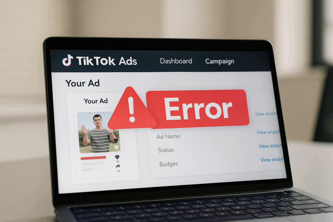 TikTok Ads Not Running Error Solutions