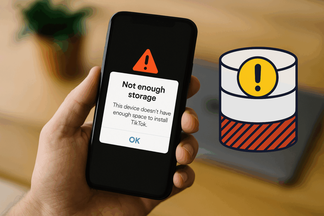 TikTok Won’t Install Not Enough Storage